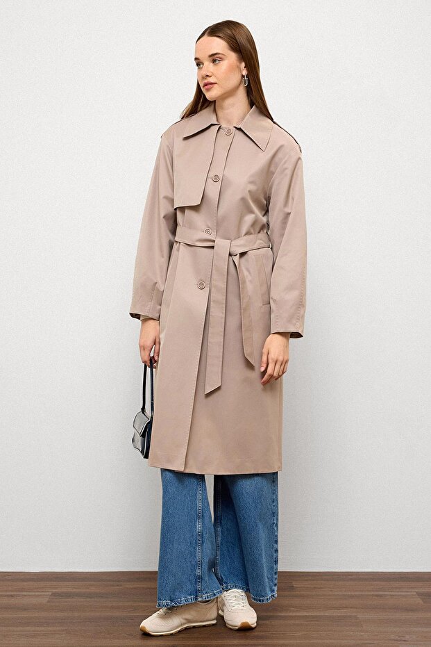 Bequemer Trenchcoat mit Punto-Nahtdetails und wasserabweisenden Eigenschaften, STEIN 6769 - 5