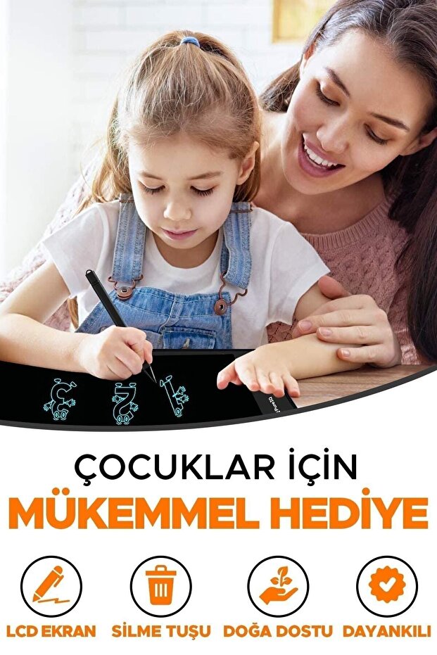 Digital Children's Writing Drawing Tablet with Lcd 8.5 Inc Screen and Computer Pen - 3