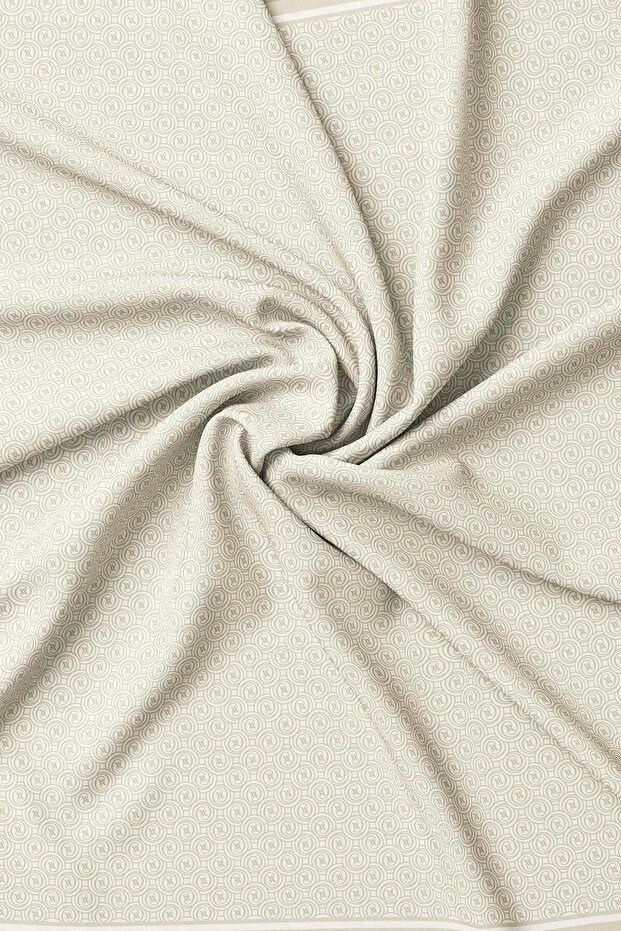 Twill İpek Eşarp - Yeni Monogram - Bej - 2