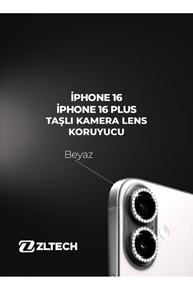 iPhone 16/16Plus Compatible Stone Camera Lens Protector