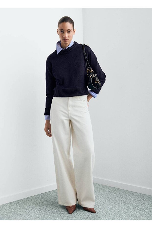 Strass taşlı triko kazak - 2