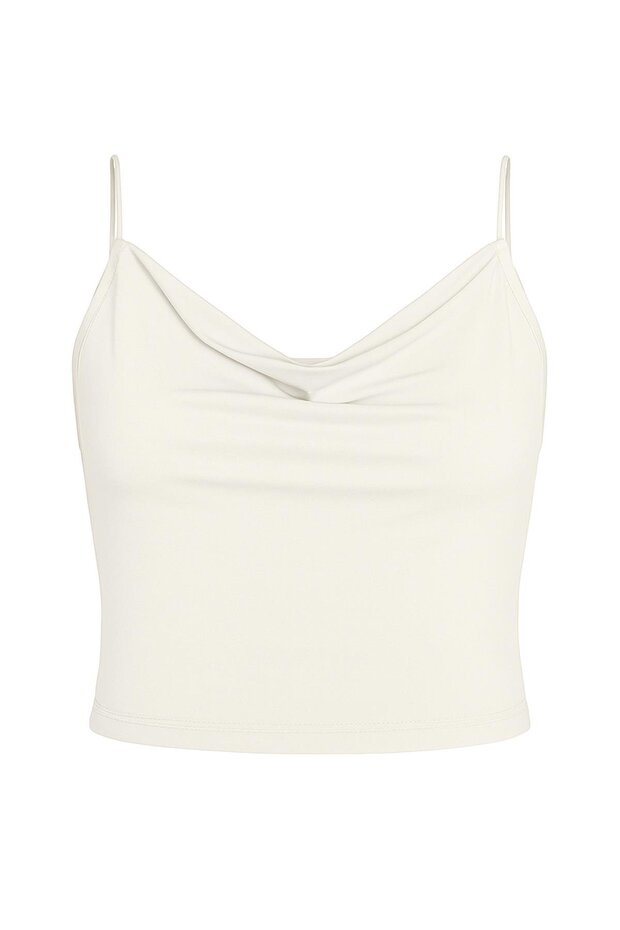 İp Askılı Bluz Ekru - 2