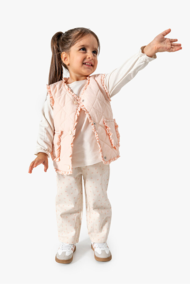 3-Piece Baby Set with Ruffle Vest 9076