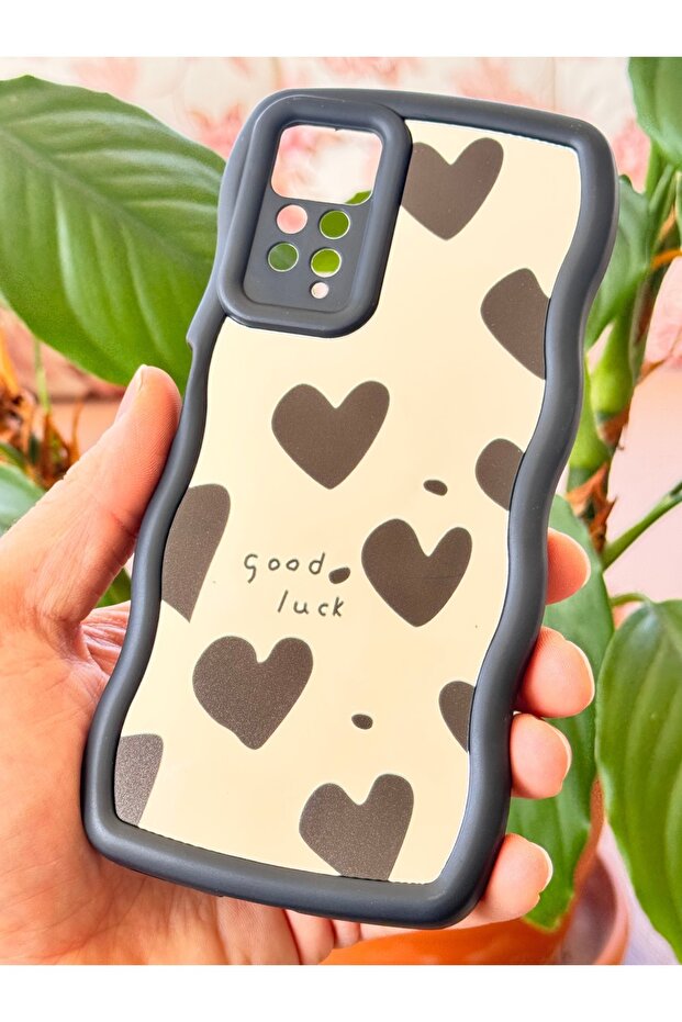 حافظة لهاتف Redmi Note 11 Pro/12 Pro 4G ناعمة بنمط قلب عاكس - 5