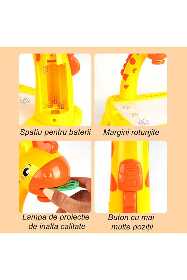 Children's drawing table with projector, creativity and - 5