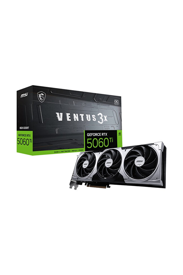 GeForce RTX 5060TI 8G VENTUS 3X OC GDDR7 128Bit DX12 DLSS 4 Gaming (Oyuncu) Ekran Kartı - 1