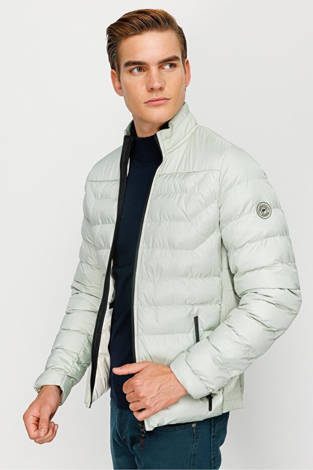 Erkek Mint Yeşil Mont - 3