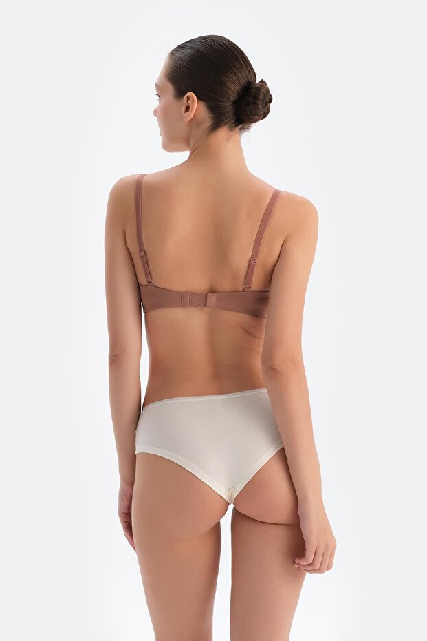 حمالة صدر ناعمة بدون أسلاك من هيدا بالنس باللون البني - 2