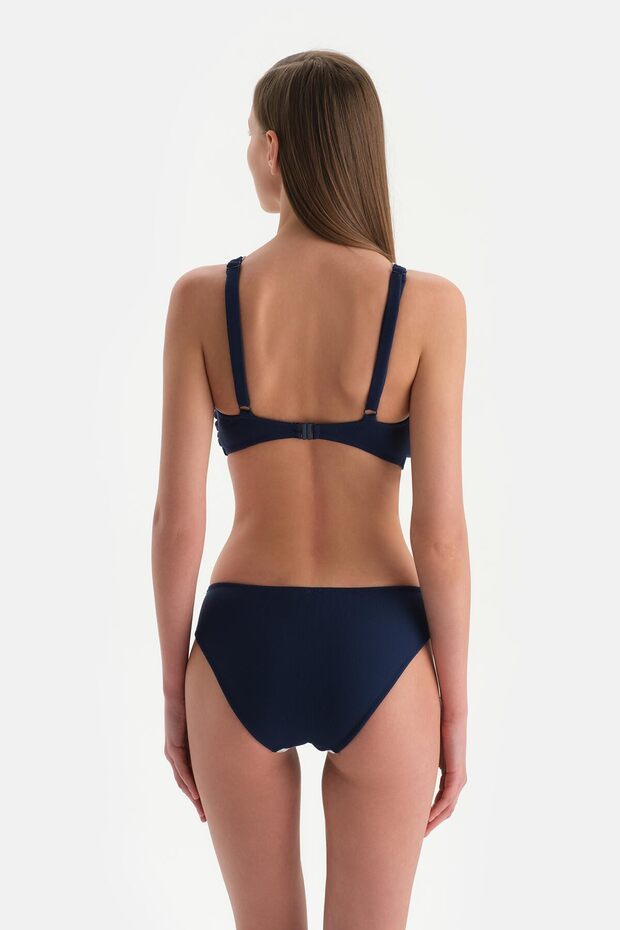 Lacivert Normal Bel Bikini Alt - 2