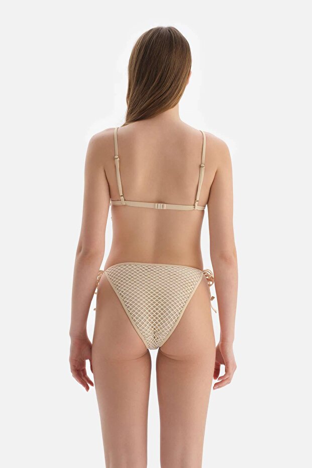 Ekru Spagetti Bikini Altı - 2