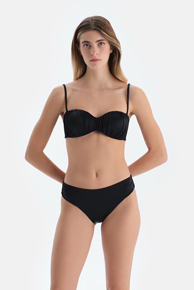 Siyah Orta Bel Bikini Alt - 4