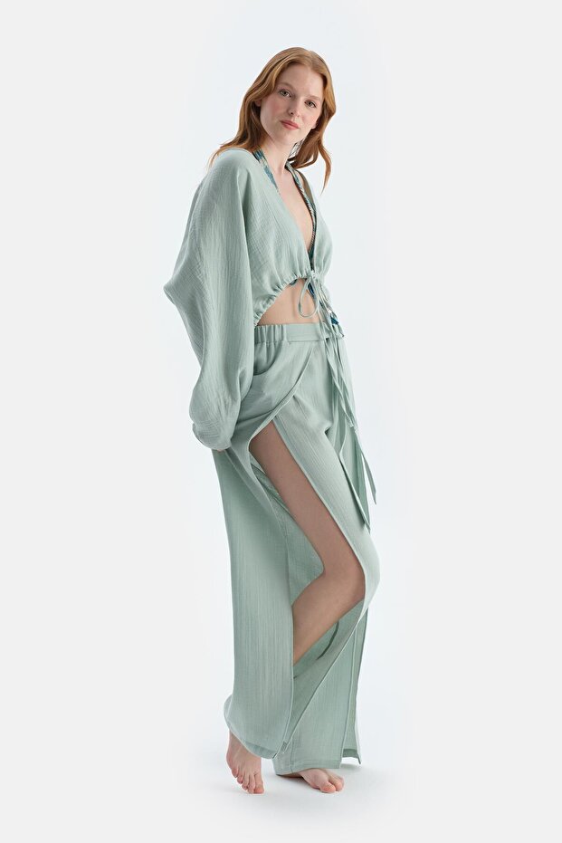 Mint Yeşili Pantolon - 4