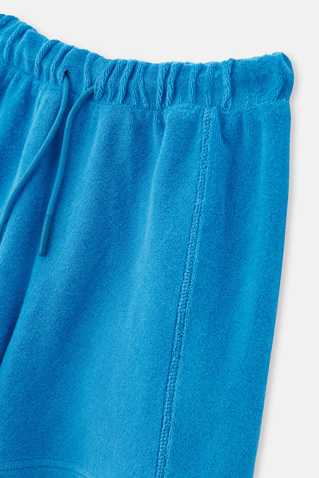 Mavi Erkek Çocuk Havlu Şort - 8