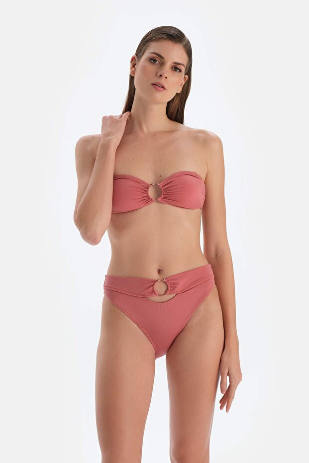 Gül Kurusu Straplez Bikini Üst - 6