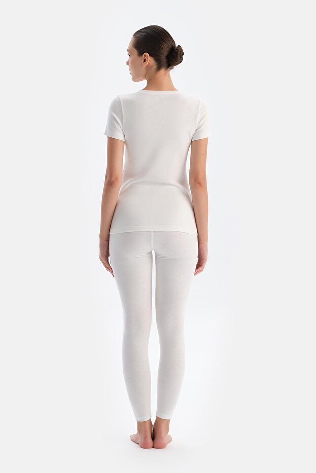 Ekru Kadın Termal Tek Alt - 2