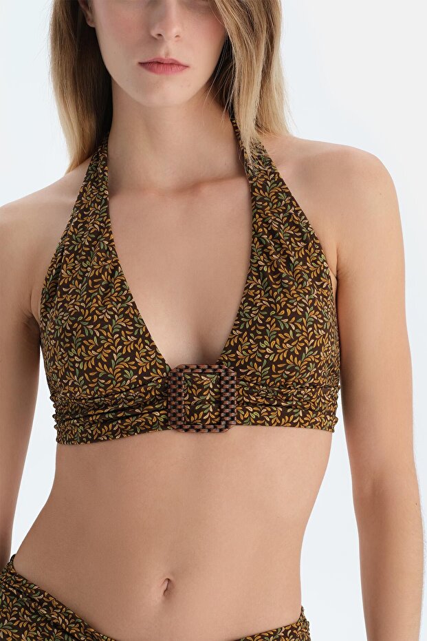 Multicolor Üçgen Geniş Bikini Üst - 5