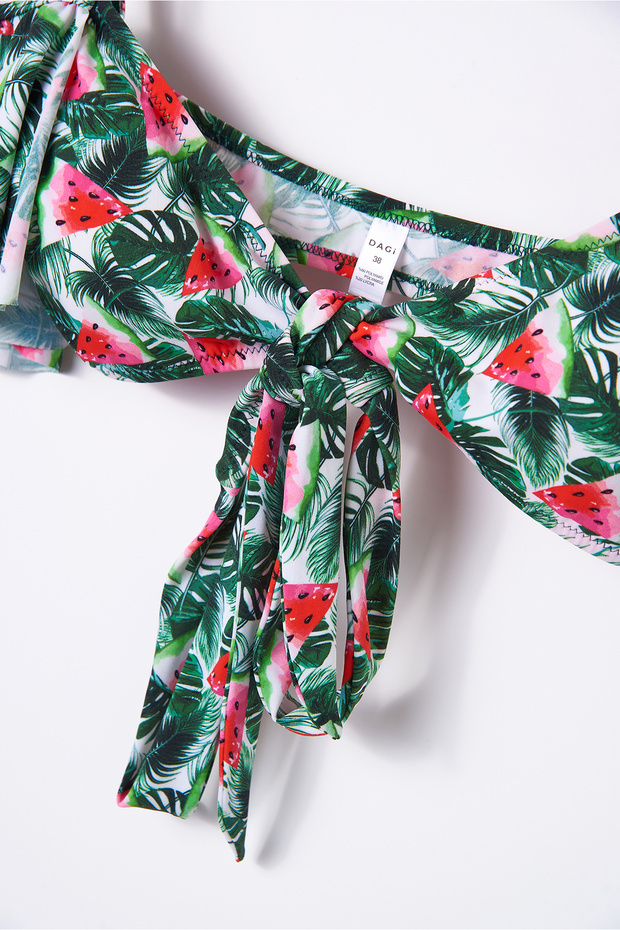 Yeşil Önden Bağlı Bikini Üstü - 7