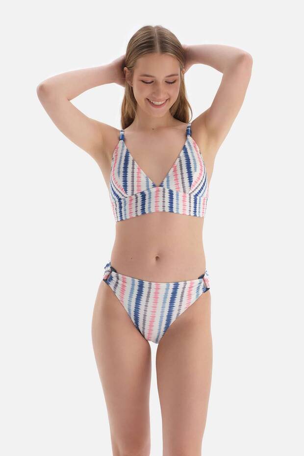 Pembe-Mavi Normal Bel Bikini Altı - 5
