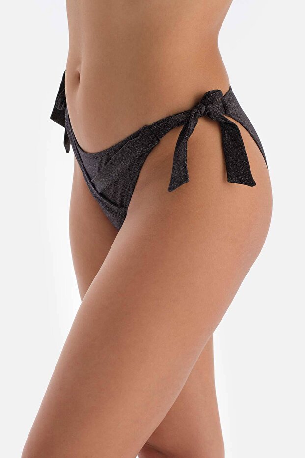 Siyah Kalın Bağcıklı Bikini Altı - 3