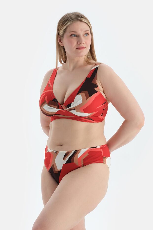 Multicolor Korseli Toparlayıcı Bikini Üst - 3