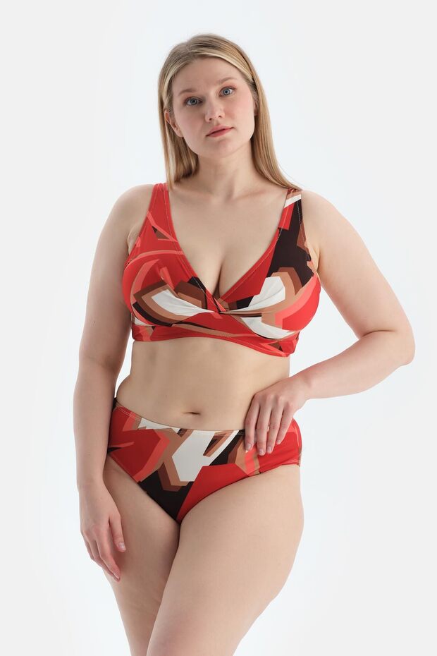 Multicolor Korseli Toparlayıcı Bikini Üst - 4