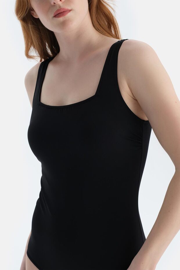 Siyah Kare Yaka Mayo - 4