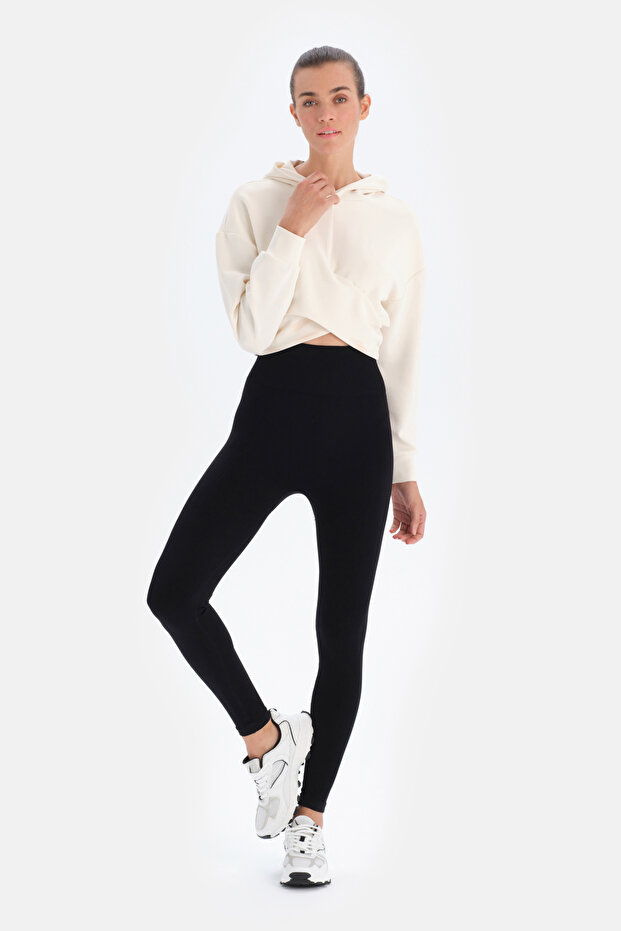 Siyah Active Kadın Seamless Tayt - 1