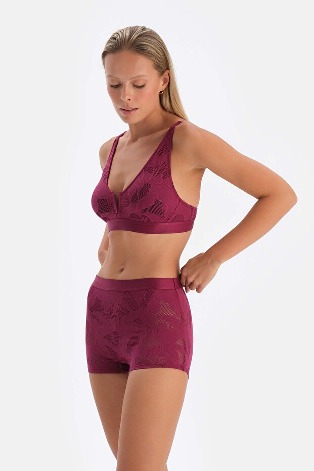 Mürdüm Dantelli Boyshort - 3