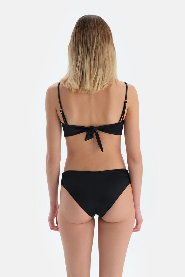 Siyah Straplez Bikini Üst - 2