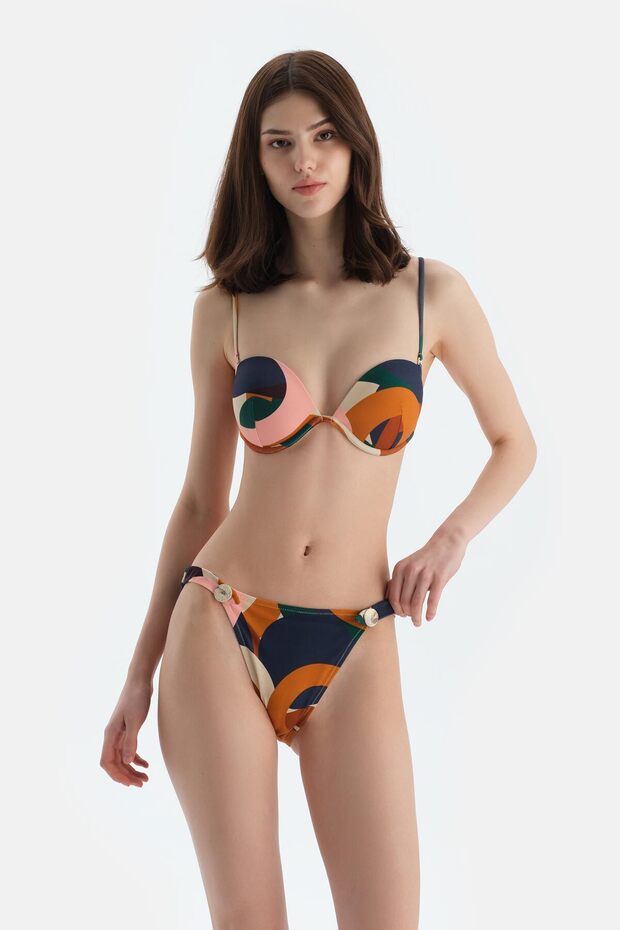 Multicolor Straplez Bikini Üst - 3