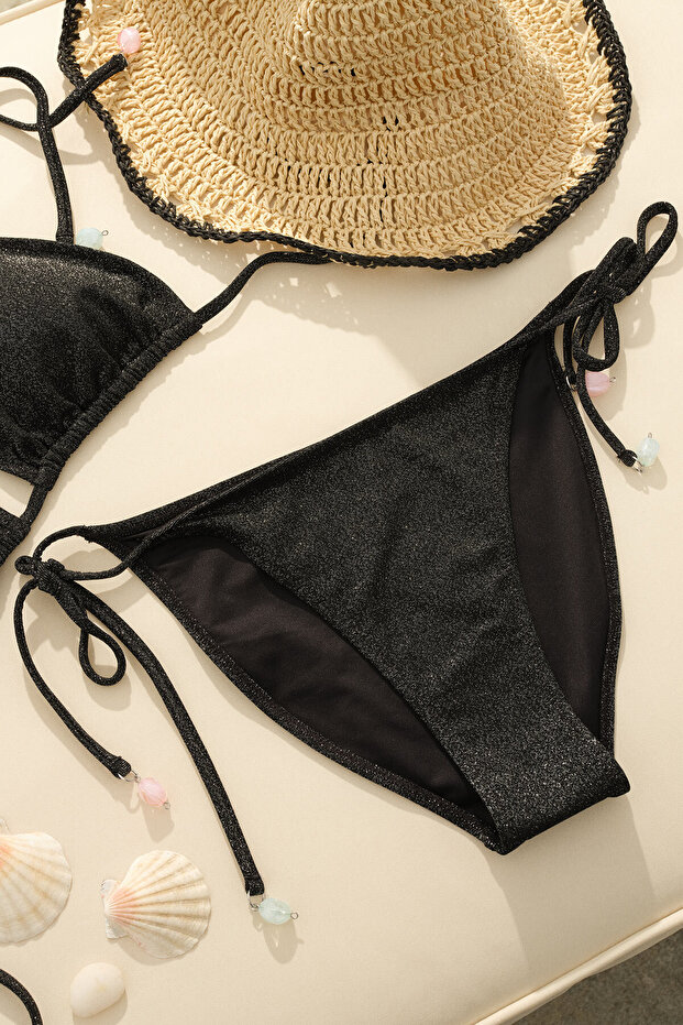 Siyah Normal Bel Bikini Alt - 1