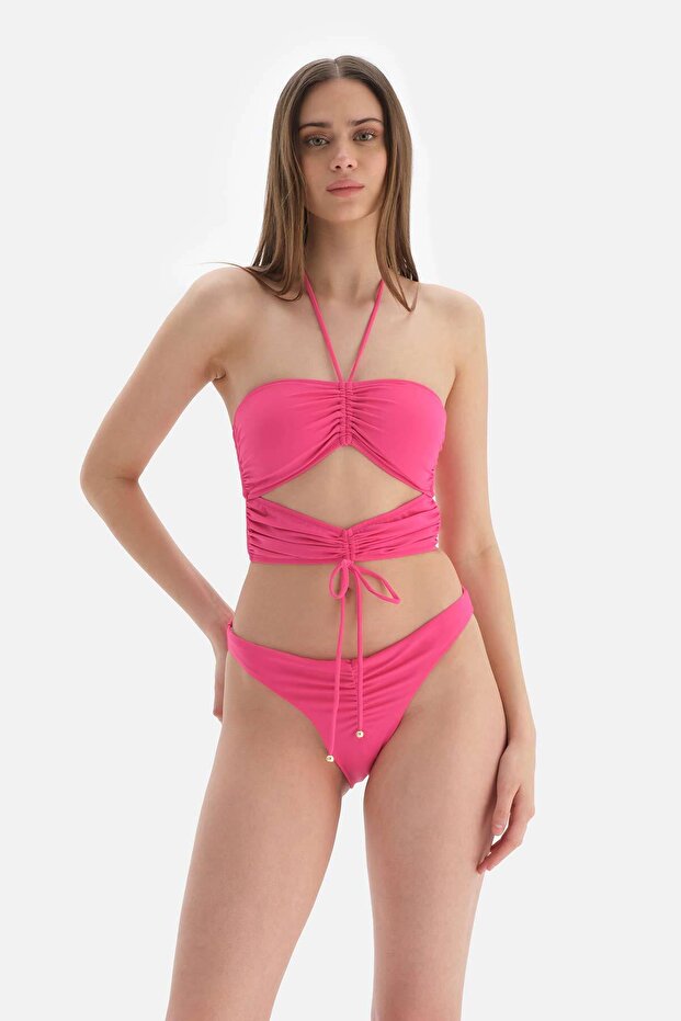 Fuşya Bralet Bikini Üstü - 4