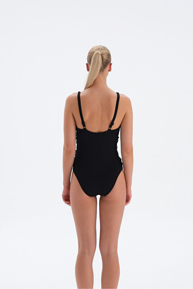 Black 3012mm Deep V Swimsuit
