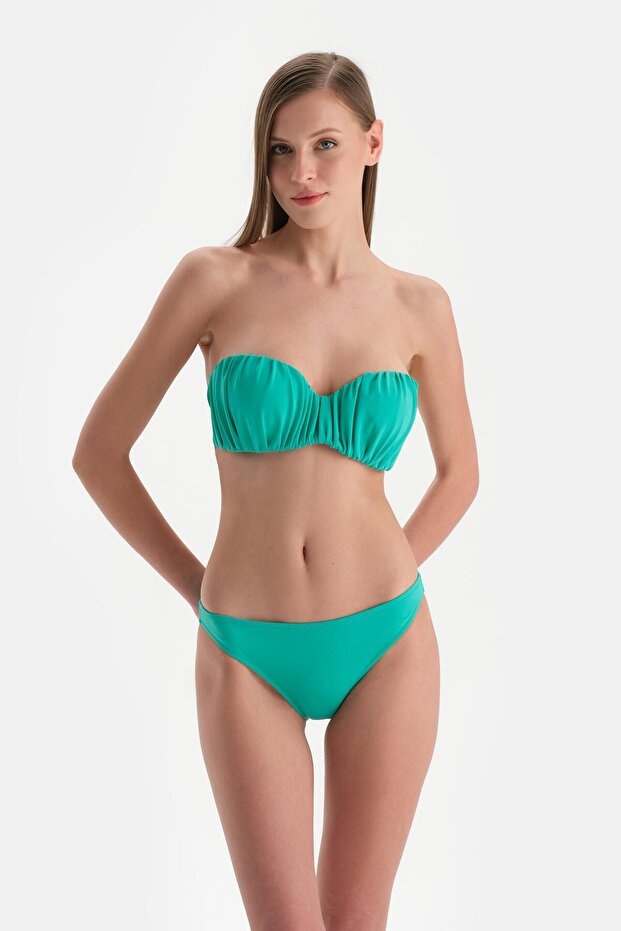 Mint Yeşili Orta Bel Bikini Alt - 6