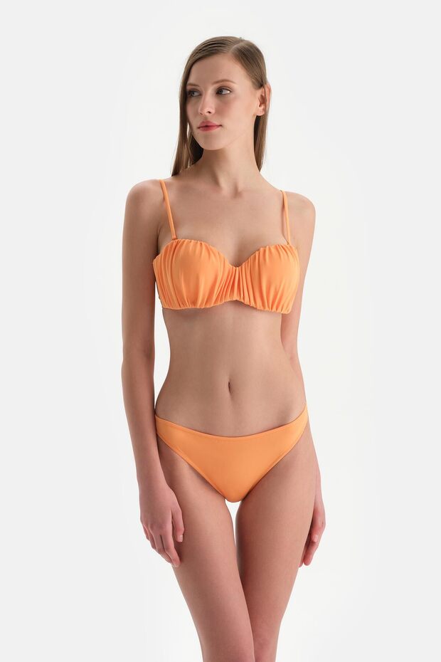 Turuncu Orta Bel Bikini Alt - 4