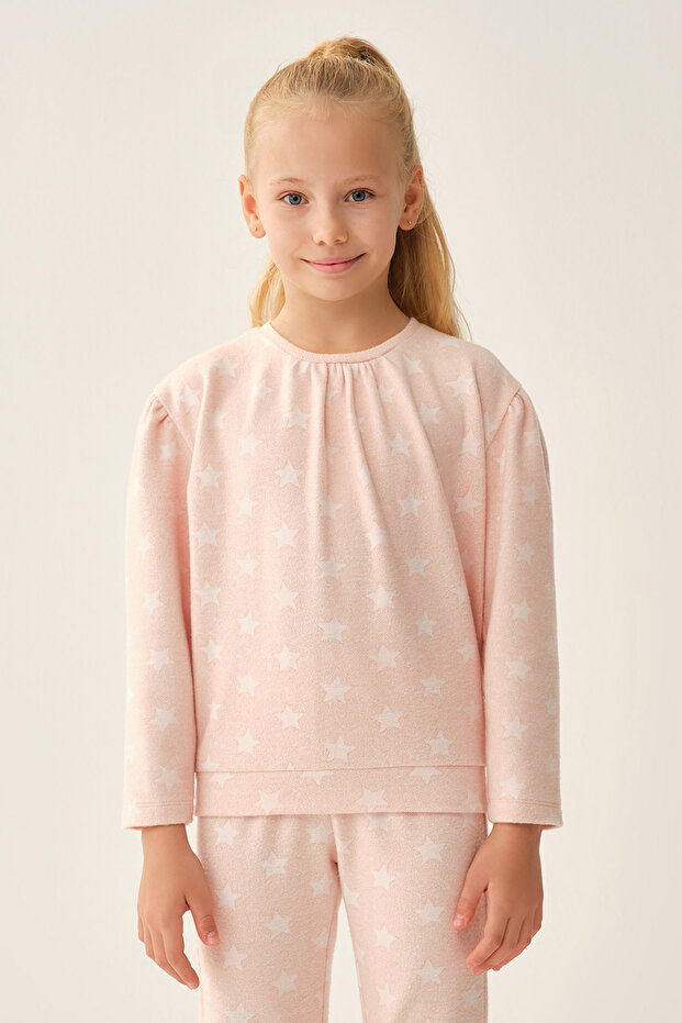 البلوز نمط النجمة الوردية - 2