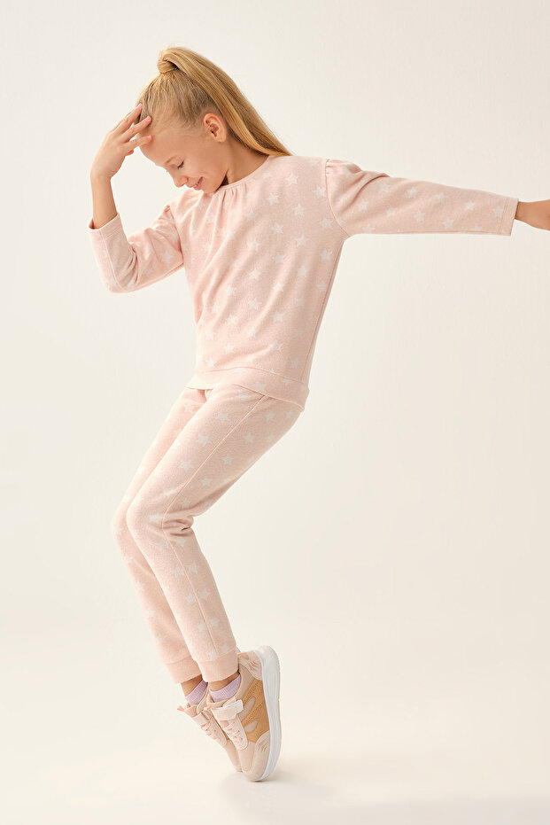 البلوز نمط النجمة الوردية - 1