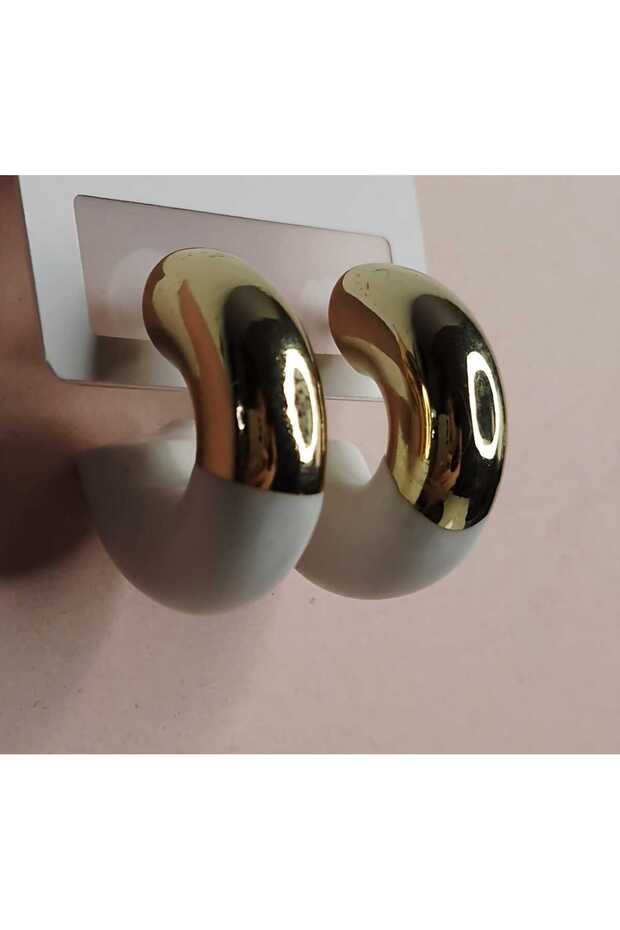 White Gold Hoop Earrings