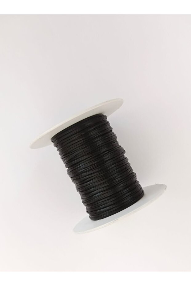 1.2 مم 25 مترًا لون أسود خيط مشمع قلادة خيط تصميم المجوهرات خيط سوار المعصم - 6
