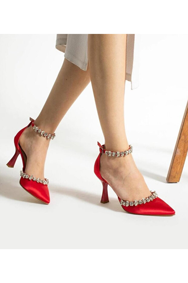 Saten Abiye Ayakkabı 9cm -FELİSYABUTİK - 2