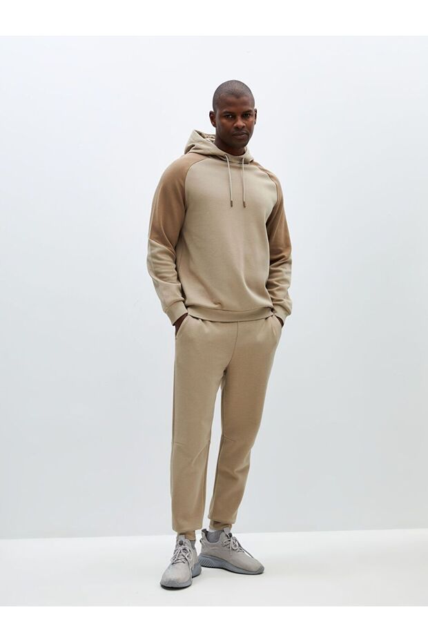 Bej Slim Fit Erkek Jogger Eşofman Altı - 2