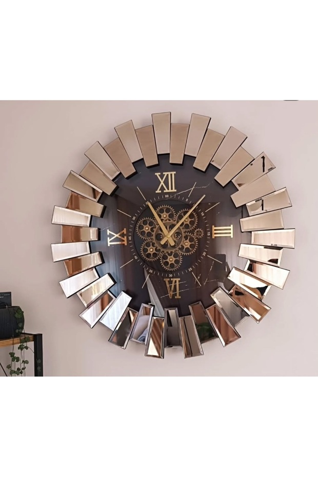 Bronz Çarkli Saat Ayna - 1