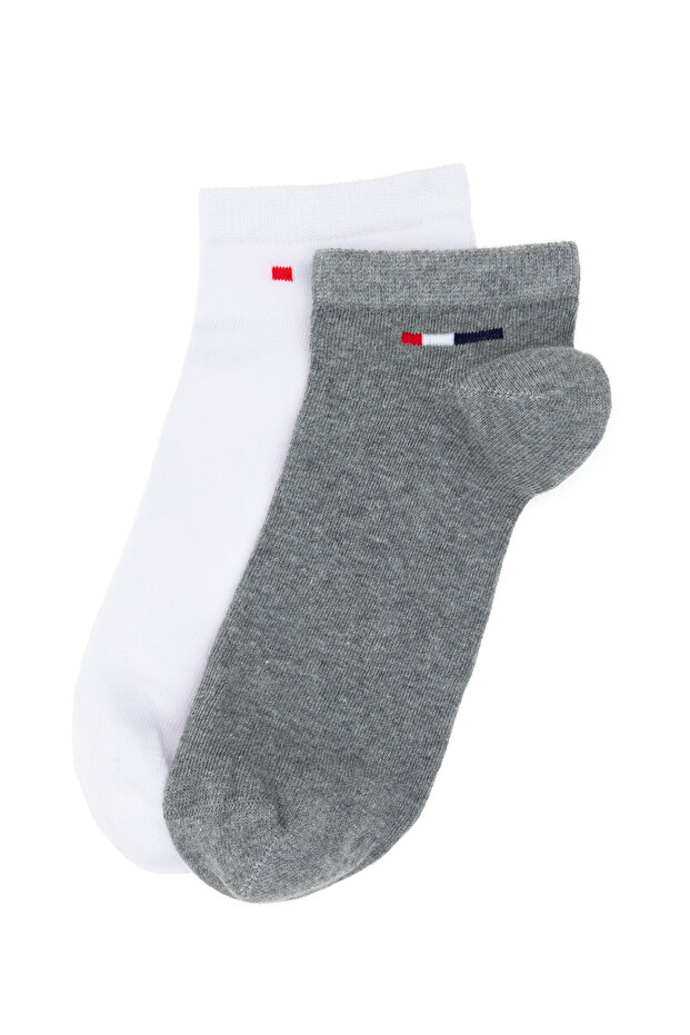 Men's White 2-Piece Ballerina Socks 50304288-600