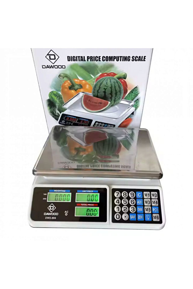 Electric Rectangular Scale with Digital Display, Dimensions 33 cm x 32.5 cm x 12.5 cm, Capacity 40 k - 3