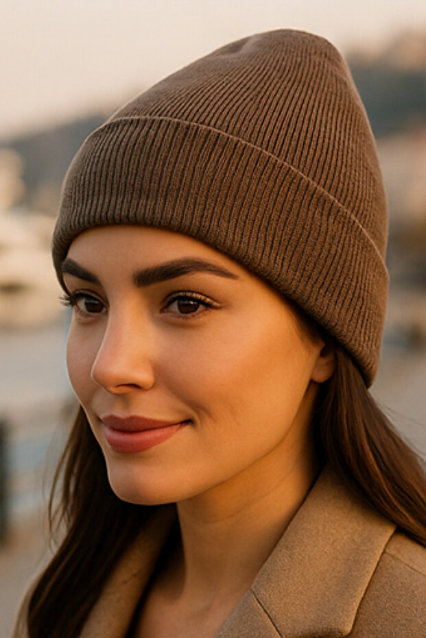 Premium Basic Düz Kadın Bere - 3