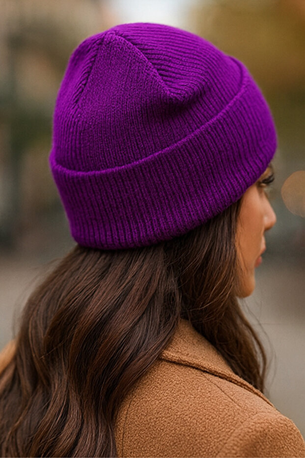 Premium Basic Düz Kadın Bere - 3