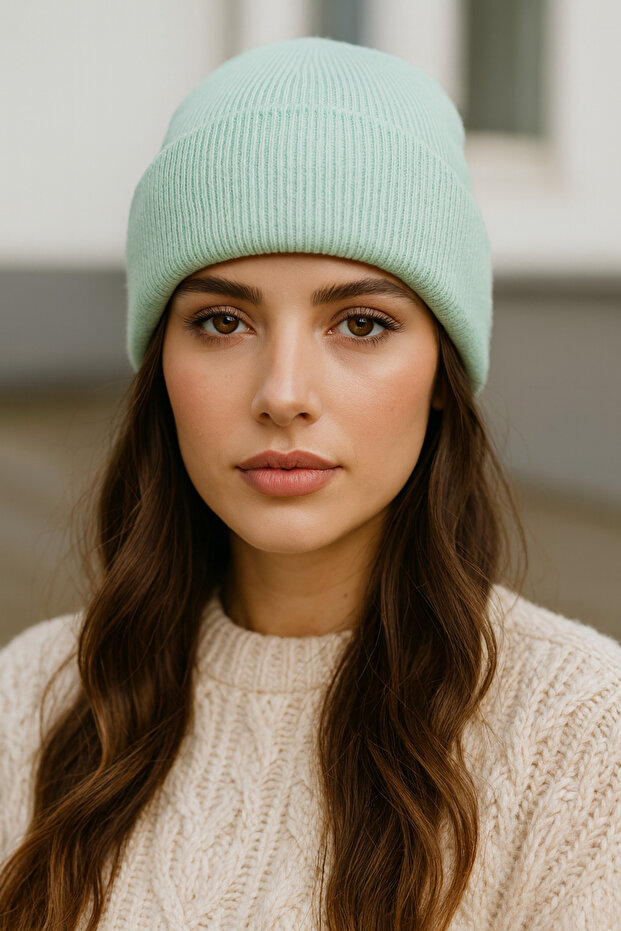 Premium Basic Düz Kadın Bere - 1