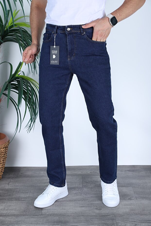 MAVİ TAŞLI REGULAR KALIP ERKEK PANTOLON - 1