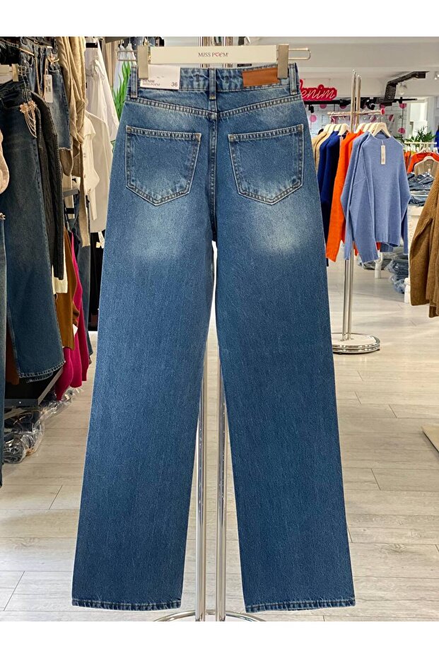 Taşlı Kot Pantolon - 4