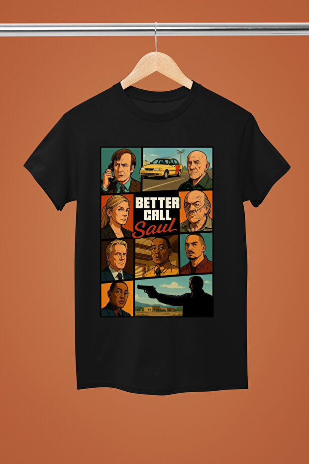 Saul Goodman Printed Cotton Short Sleeve Regular Fit Tshirt